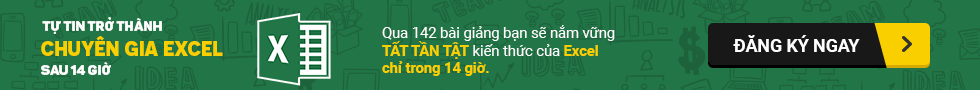Khóa học Excel từ cơ bản đến chuyên gia dành cho người đi làm