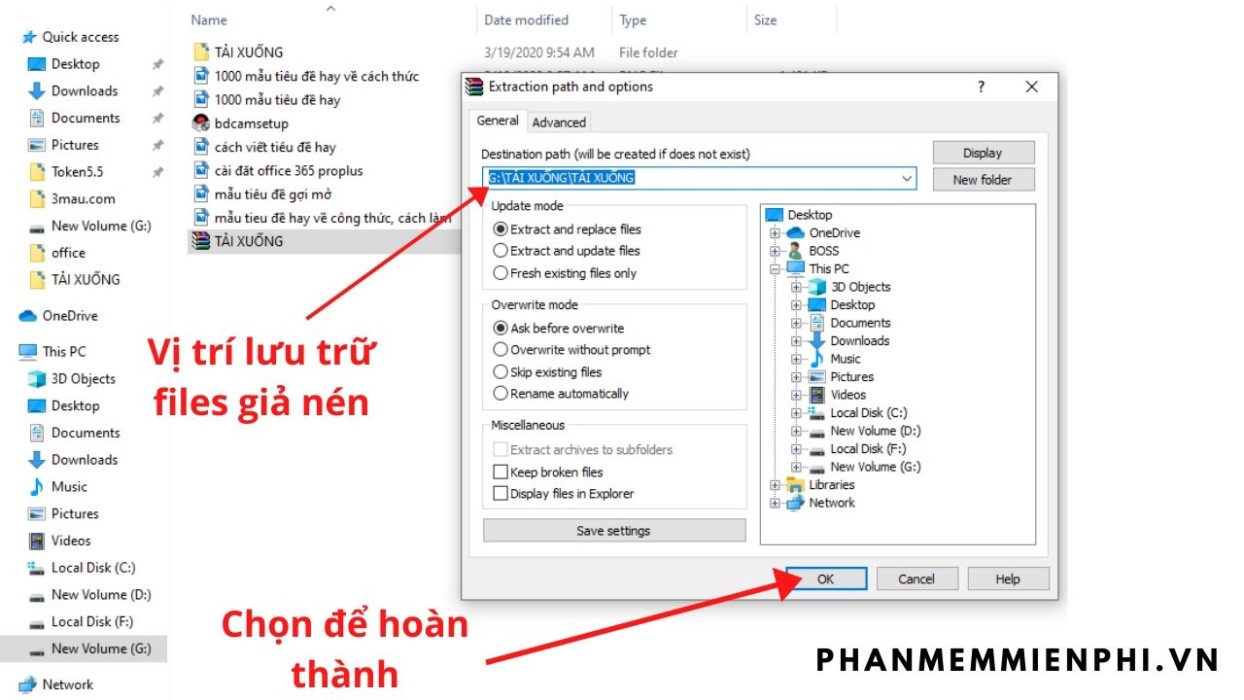 Cách để Giải Nén File