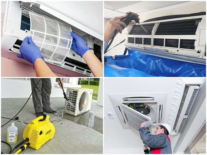 Quy trình vệ sinh máy lạnh chuyên nghiệp là phải làm đủ các bước dưới đây
